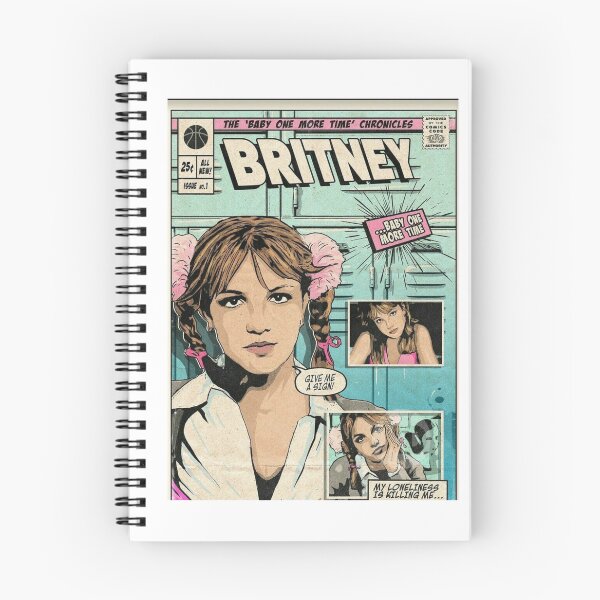 Item preview, Britney Spears baby one more time, vintage comic  designed and sold by CoffeeCatMarie.