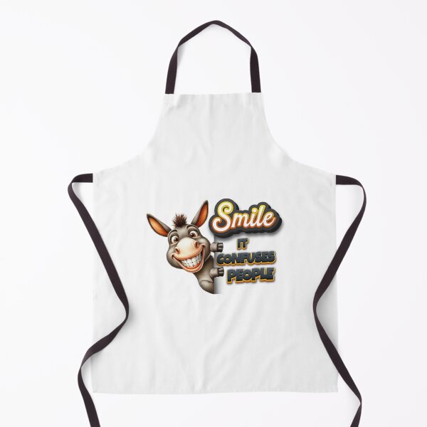 Item preview, Smile it confuses people donkey cute quote designed and sold by Inayvision.