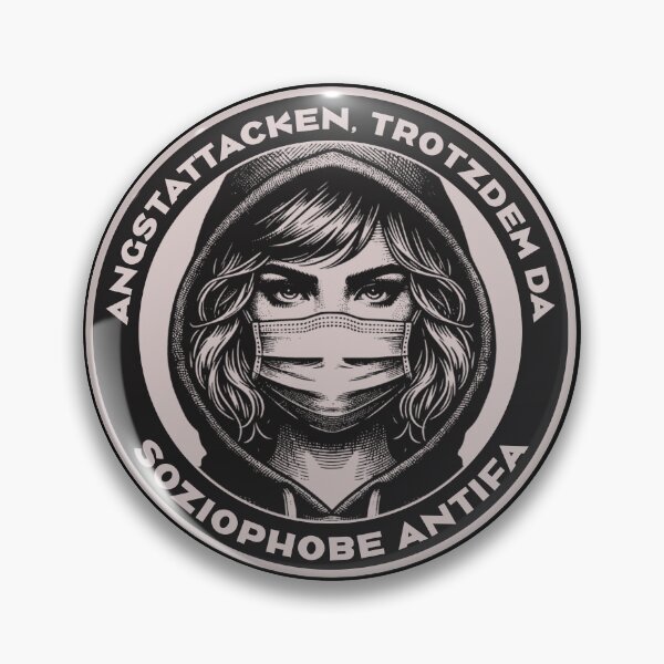 Item preview, Sociophobic Antifa anxiety attacks, still there! designed and sold by Dunkelflaute.