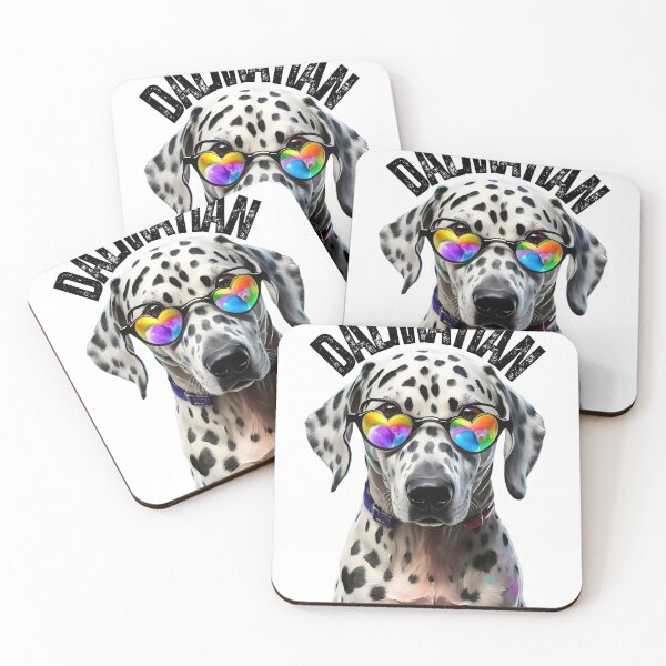 Item preview, Dalmatian Watercolor Dog Wearing Glasses T-Shirt designed and sold by Zibis09.