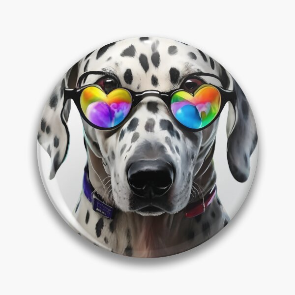 Artikelvorschau, Dalmatian Watercolor Dog Wearing Glasses T-Shirt entworfen und verkauft von Zibis09.