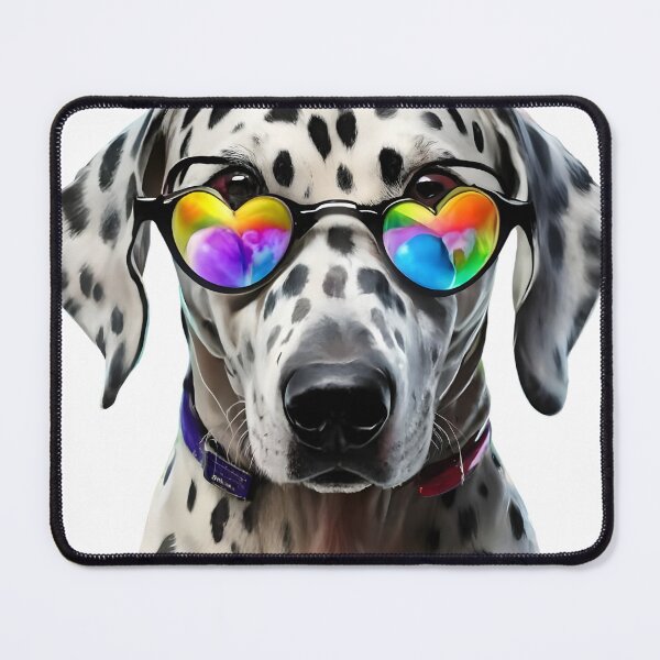 Artikelvorschau, Dalmatian Watercolor Dog Wearing Glasses T-Shirt entworfen und verkauft von Zibis09.