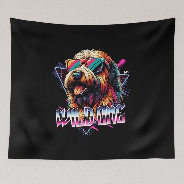 Item preview, Wild One Briard Dog T-Shirt designed and sold by RedDesignSyc.
