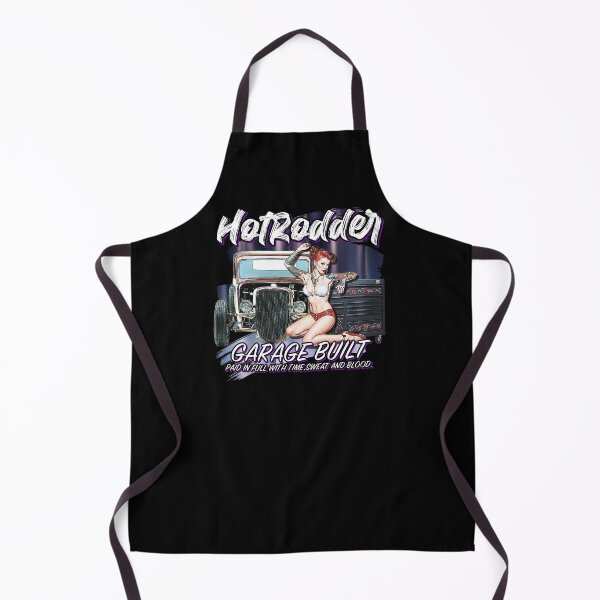 Item preview, Muscle Car Artwork Hot Rod Rockabilly Pin Up Tattoo Model Girl designed and sold by AGED Limited.