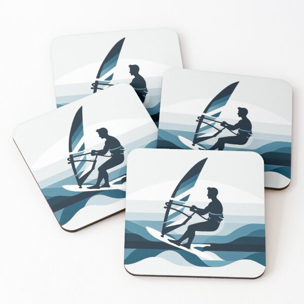 Item preview, Abstact Surfing Guy in Blue designed and sold by Gaborai.