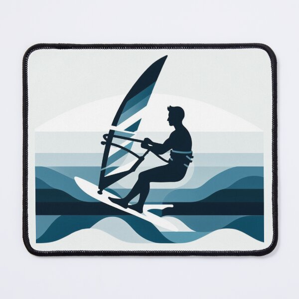 Item preview, Abstact Surfing Guy in Blue designed and sold by Gaborai.