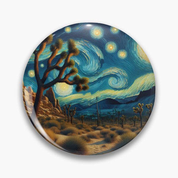 Item preview, Joshua Tree National Park, California, USA, design in the style of Vincent van Gogh Starry Night designed and sold by CreativeSparkzz.