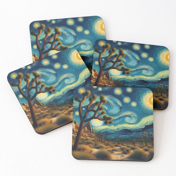 Item preview, Joshua Tree National Park, California, USA, design in the style of Vincent van Gogh Starry Night designed and sold by CreativeSparkzz.