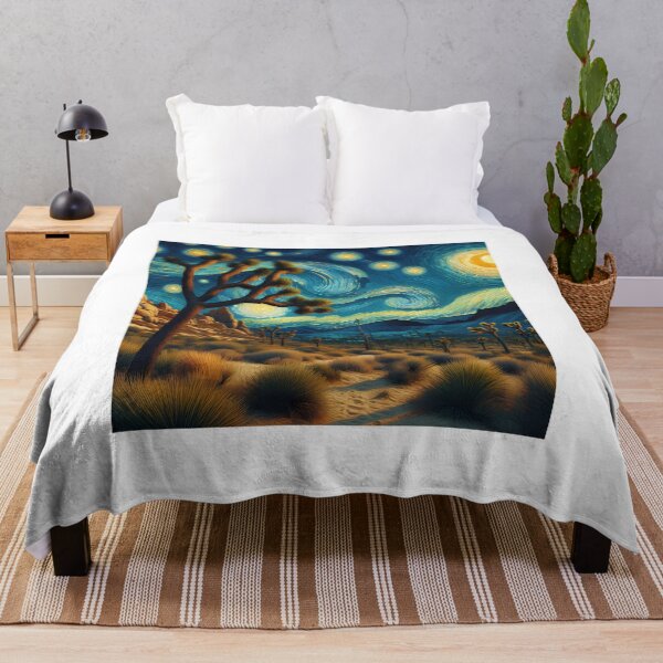Item preview, Joshua Tree National Park, California, USA, design in the style of Vincent van Gogh Starry Night designed and sold by CreativeSparkzz.