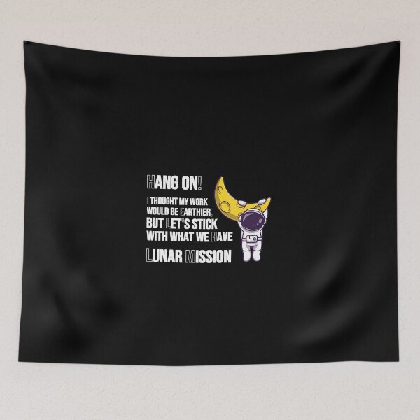 Item preview, Hang on! Back to the moon. Lunar Mission. designed and sold by UnCoverDesign.
