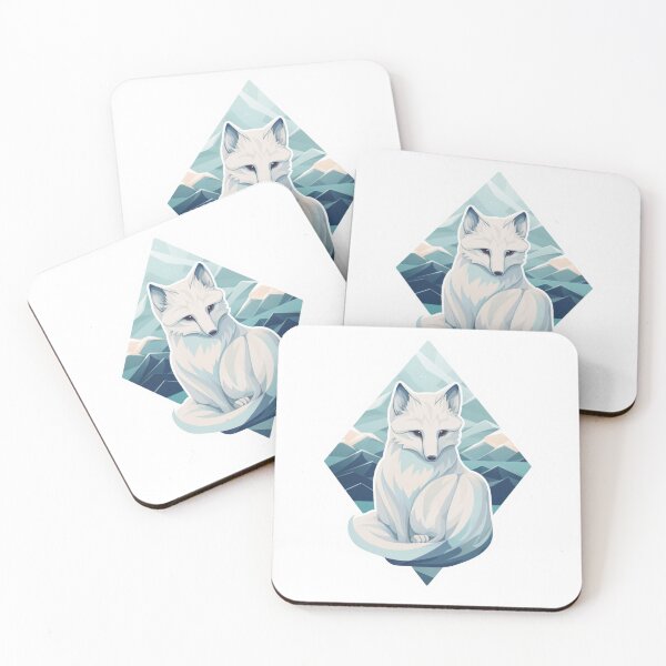 Item preview, Arctic Fox Minimalist designed and sold by NicolasGlowArt.