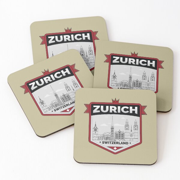 Artikelvorschau, Stadt Zürich mit Schweizer Flagge entworfen und verkauft von Donutlovers.