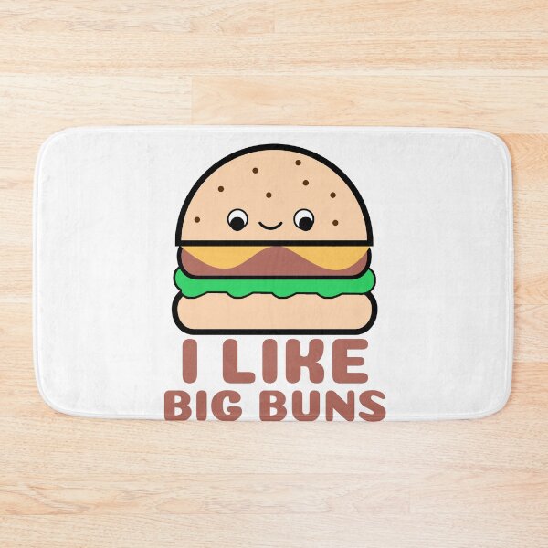 Item preview, I Like Big Buns, Cute Funny Kawaii Burger  designed and sold by Sunserize Designs.
