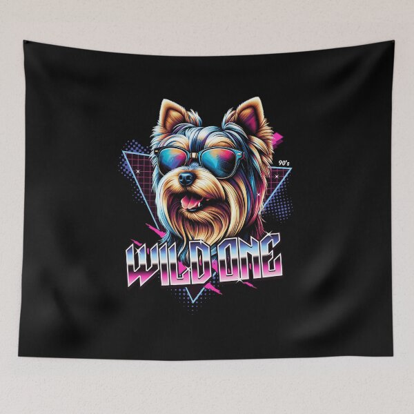 Item preview, Wild One Yorkshire Terrier designed and sold by RedDesignSyc.