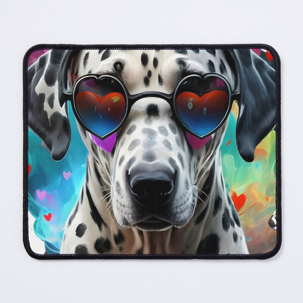 Artikelvorschau, Dalmatian Watercolor Dog Wearing Glasses T-Shirt entworfen und verkauft von Zibis09.