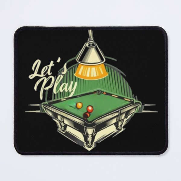 Item preview, Pool table with text 'Let's play' designed and sold by Tomasz  Siennicki.