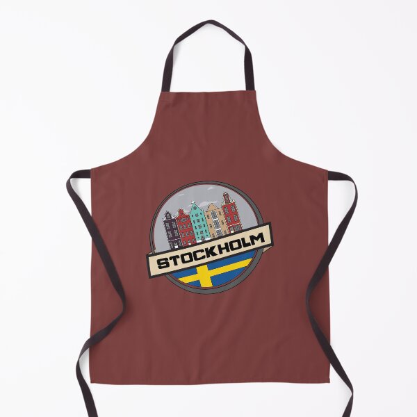 Item preview, Ciudad de estocolmo con bandera de suecia designed and sold by Donutlovers.