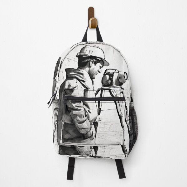 Item preview, Land surveyor on the construction site designed and sold by JDGeoShop.