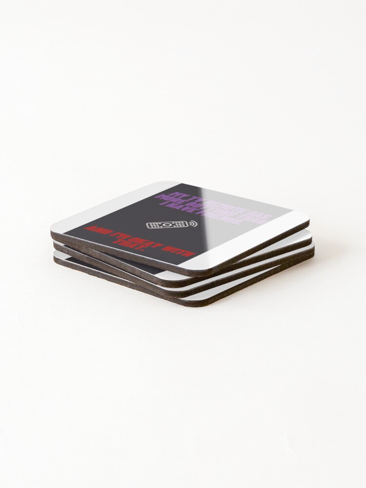 Thumbnail 4 of 5, Coasters (Set of 4), Remote designed and sold by HelloThereStore.