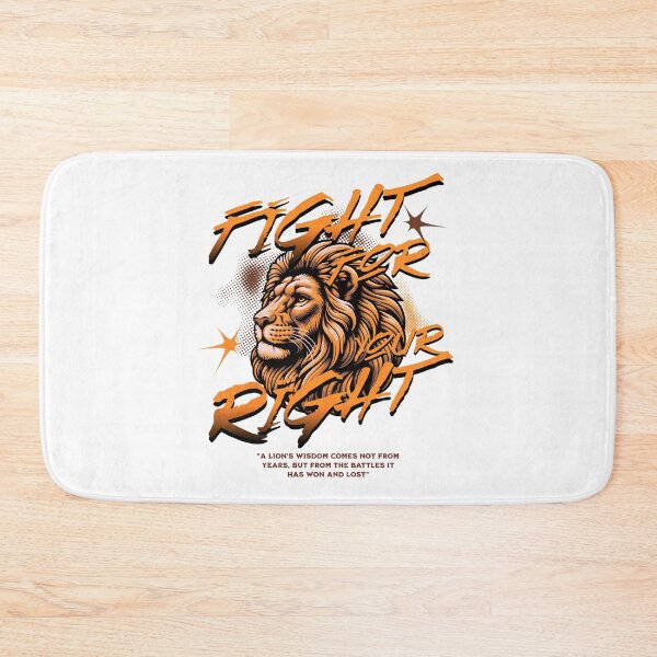 Item preview, Fight for your Right Lion designed and sold by INKNIK.