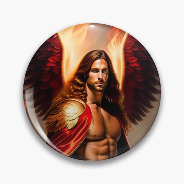 Item preview, Arcangel Uriel Canvas Art Print Wall Posters, Frames, T-Shirts, Stickers, Clipart designed and sold by MERKSAM.