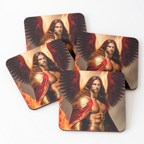 Item preview, Arcangel Uriel Canvas Art Print Wall Posters, Frames, T-Shirts, Stickers, Clipart designed and sold by MERKSAM.
