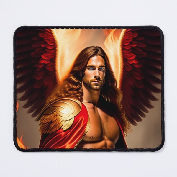 Item preview, Arcangel Uriel Canvas Art Print Wall Posters, Frames, T-Shirts, Stickers, Clipart designed and sold by MERKSAM.