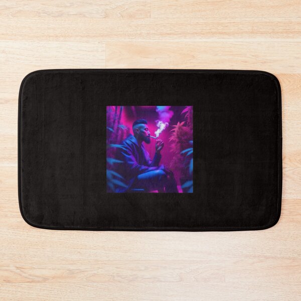 Item preview, 8k vivid neon plants smoking designed and sold by quantum X.