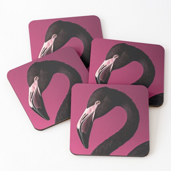Item preview, Macro photography of a black flamingo designed and sold by fotofeast.