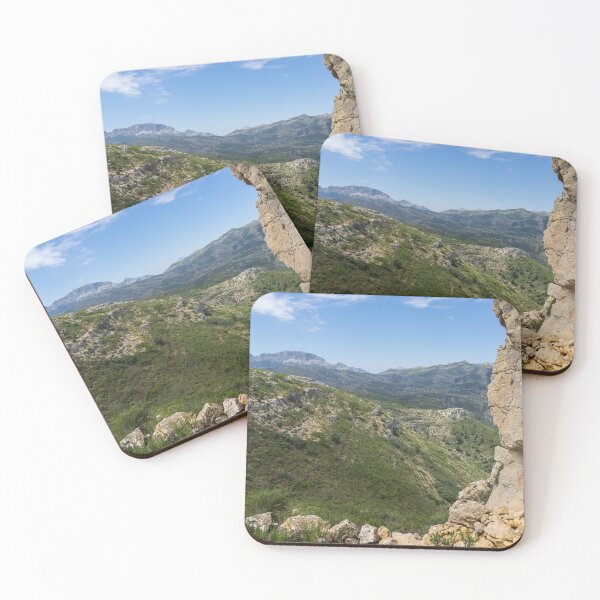 Item preview, Green mountain landscape and rocks in Spain designed and sold by Adriana Mueller.