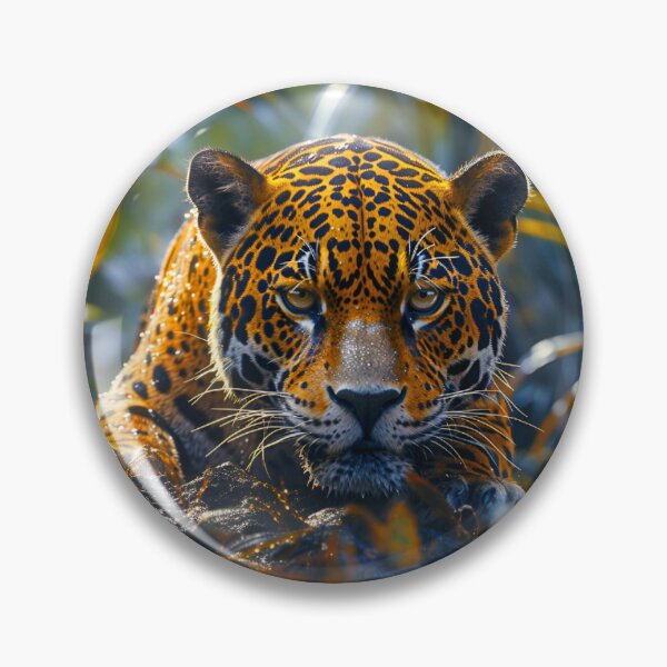 Item preview, Predatory Focus: Jaguar Amidst the Gleaming Jungle Underbrush designed and sold by Kieran Hector.