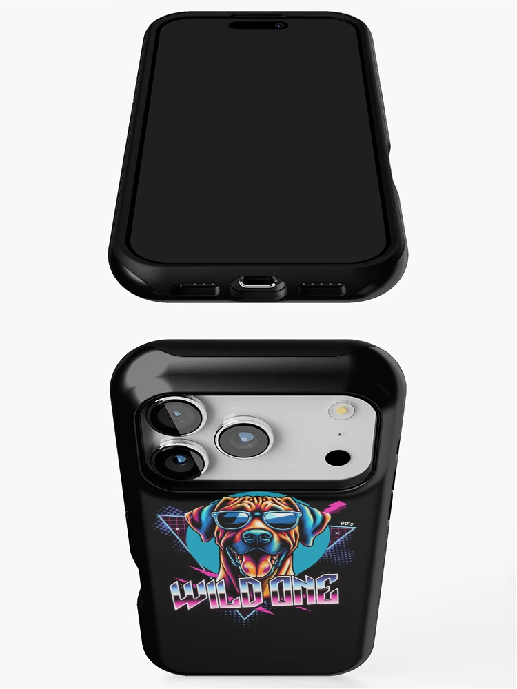 Thumbnail 3 of 4, iPhone Case, Wild One Rhodesian Ridgeback designed and sold by RedDesignSyc.