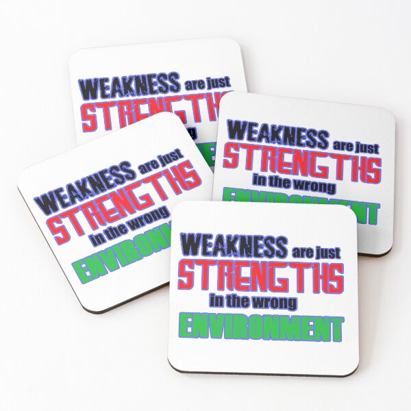 Item preview, Weakness are just Strength - Quotes designed and sold by noahsian777.