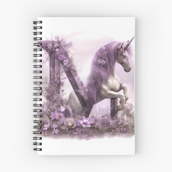 Item preview, Initials 'M' with unicorn designed and sold by K-Ostfriesland.