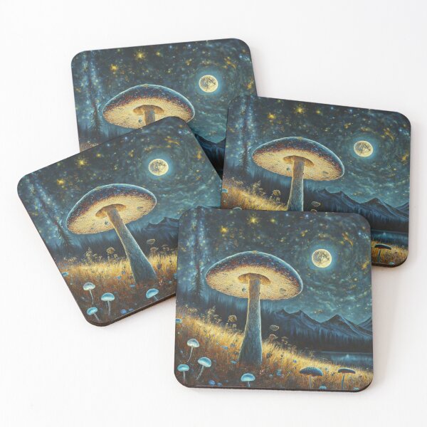 Item preview, "Moon and mushroom". Cute moon and mushroom Art designed and sold by Obinne.