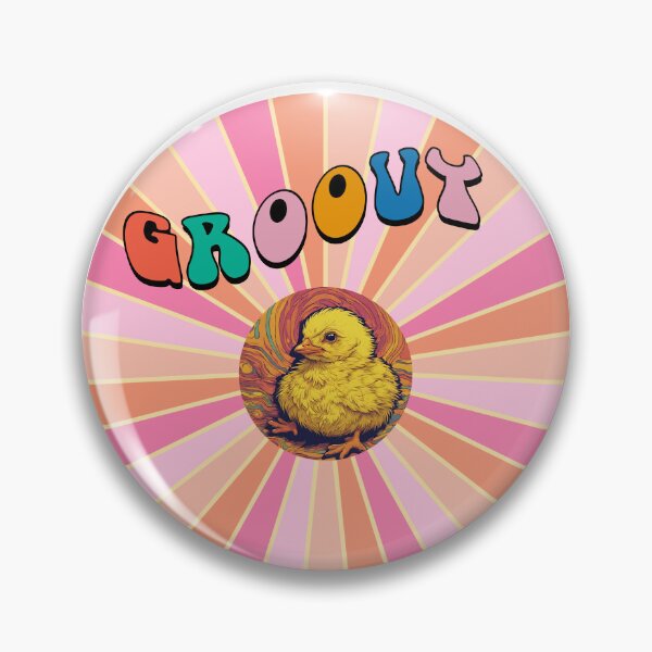 Item preview, Cute Groovy Chick, Cool 60’s Psychedelic Art  designed and sold by Cuteanimalgifts.