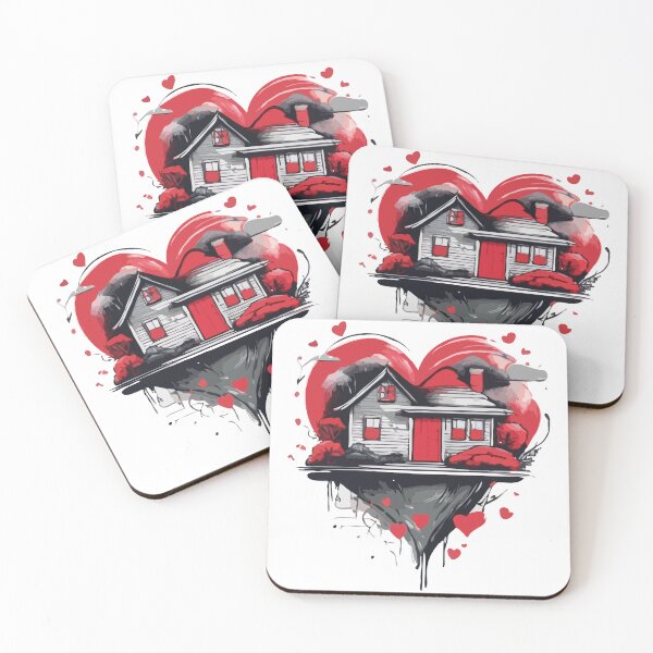 Item preview, Love house t-shirt design designed and sold by teedesigndaily.