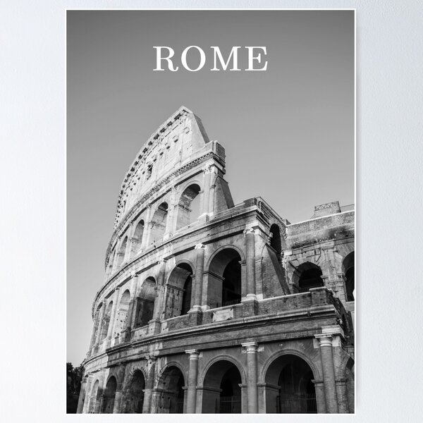 Item preview, Black and White Colosseum Rome Italy Europe designed and sold by ShopJoel.