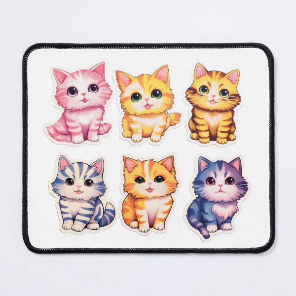 Item preview, Cute cats sticker style pattern designed and sold by SmileshareShop.