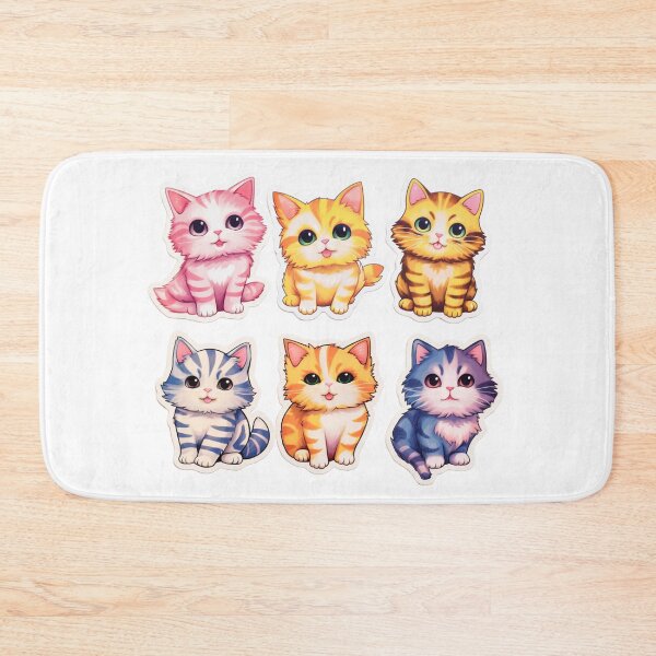 Item preview, Cute cats sticker style pattern designed and sold by SmileshareShop.