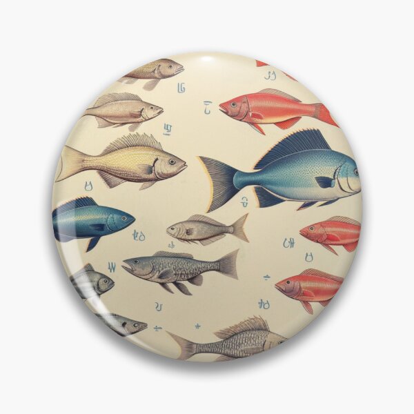 Item preview, "Underwater Diversity: A Visual Fish Chart" designed and sold by LuNkyRose.