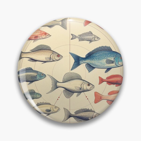 Item preview, "Underwater Diversity: A Visual Fish Chart" designed and sold by LuNkyRose.