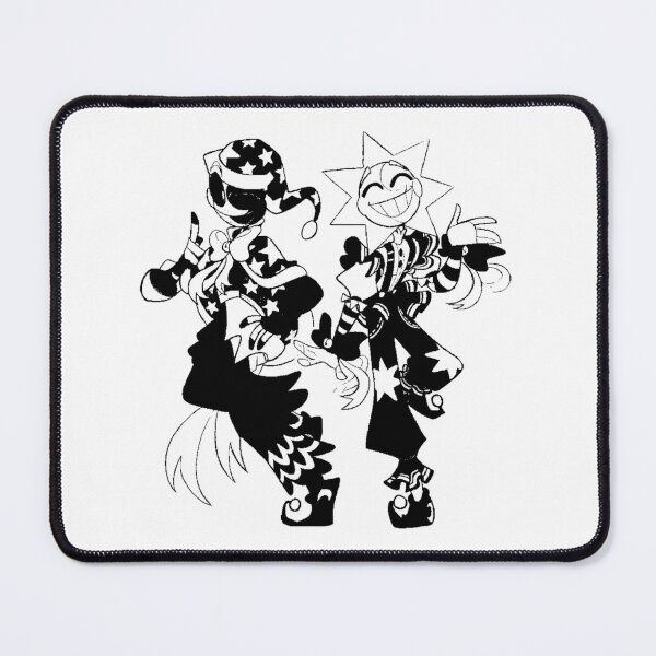 Item preview, Sun And Moon FNAF - Black and White monochrome design designed and sold by flowerry.