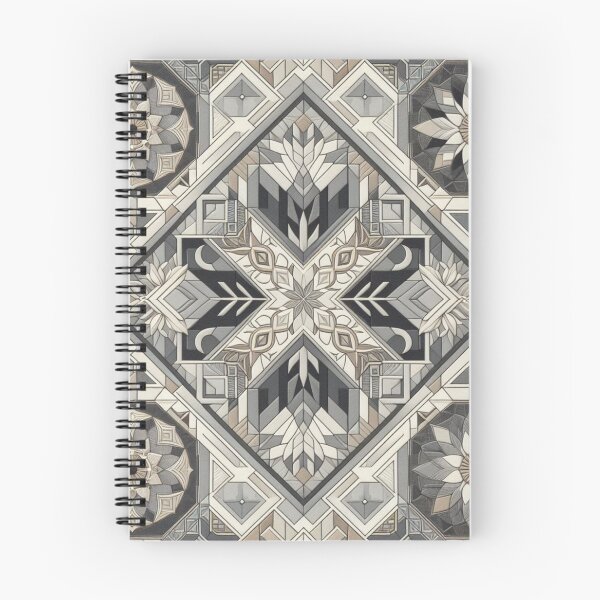 Item preview, Chic Vintage Abstract Grey Beige Geometric Pattern designed and sold by Gaborai.