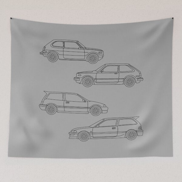 Item preview, Honda Civic First 4 Generations designed and sold by DecarYourself.