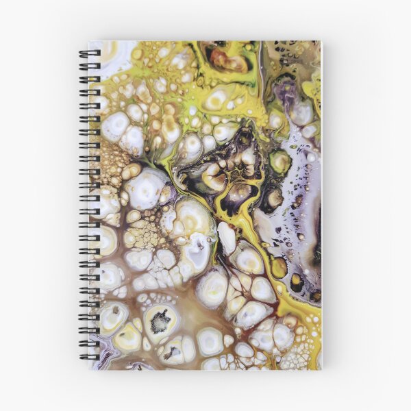 Item preview, Fluid art notebook designed and sold by ColorWaveShop.