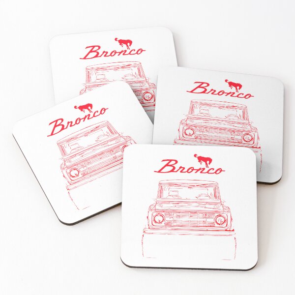 Item preview, 1975 Bronco Red Outline Sketch ArtPremium  designed and sold by milalaneiym3.