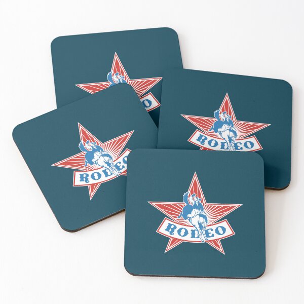 Item preview, American Rodeo Bronco Rider Cowboy Patriotic Red White Blue  designed and sold by milalaneiym3.