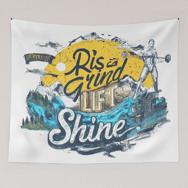 Item preview, Rise, Grind & Shine designed and sold by Waseemkhan86.