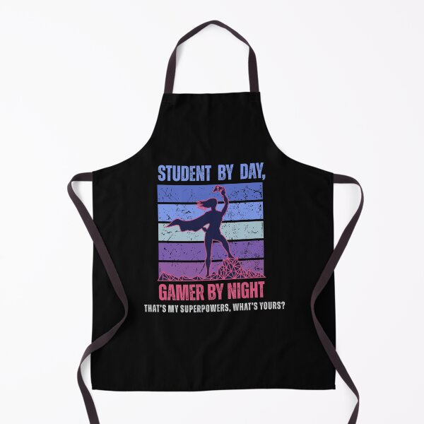 Item preview, Student by Day, Gamer by Night Synthwave female version designed and sold by Geek-O-MNL.